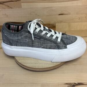 ROXY Cruizer Platform Sneaker Gray W8.5